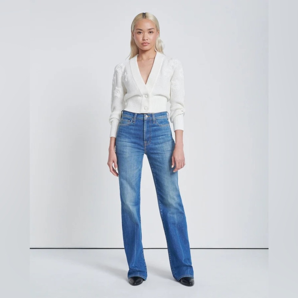 7 For All Mankind Easy Boot Jean in Garden Party Medium Wash Denim Bootcut